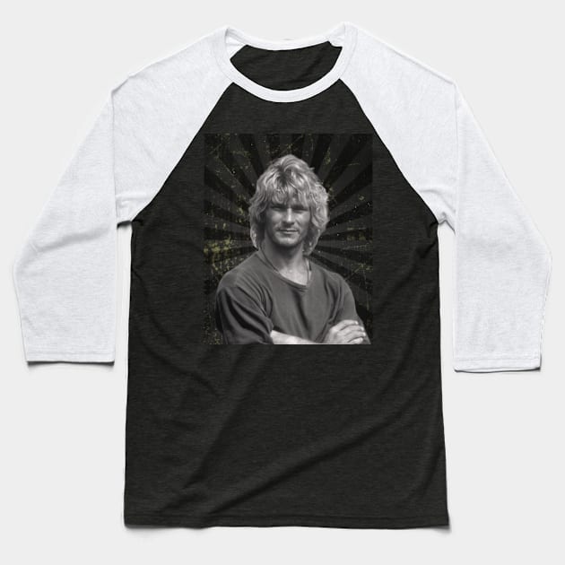 Patrick Swayze Baseball T-Shirt by KoplakStories